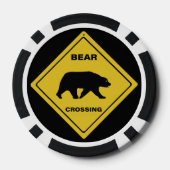 SlipperyJoe's Bärenkreuzschild trägt Silhouette w Pokerchips (Rückseite)