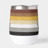 SlipperyJoe's Bärenpride-Fahne Holzbodenstruktur (Links)