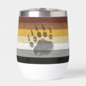 SlipperyJoe's Bärenpride-Fahne Holzbodenstruktur (Vorderseite)