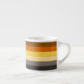 SlipperyJoe's Bärenpride-Fahne Holzbodenstruktur Espressotasse (Rechts)