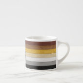 SlipperyJoe's Bärenpride-Fahne Holzbodenstruktur Espressotasse (Rechts)