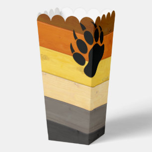 SlipperyJoe's Bärenpride-Fahne Holzbodenstruktur Geschenkschachtel