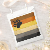 SlipperyJoe's Bärenpride-Fahne Holzbodenstruktur Geschenktütchen (Ausgeschnitten)