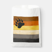 SlipperyJoe's Bärenpride-Fahne Holzbodenstruktur Geschenktütchen (Vorderseite)