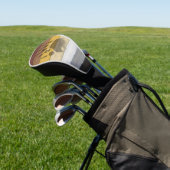 SlipperyJoe's Bärenpride-Fahne Holzbodenstruktur Golf Headcover (In SItu)