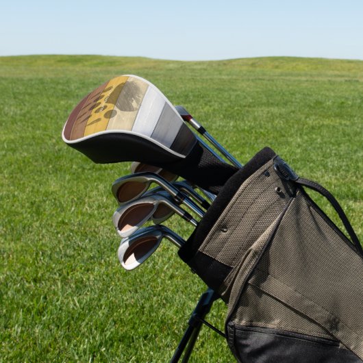 SlipperyJoe's Bärenpride-Fahne Holzbodenstruktur Golf Headcover (In SItu)