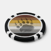 SlipperyJoe's Bärenpride-Fahne Holzbodenstruktur Pokerchips (Einzeln)