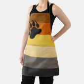 SlipperyJoe's Bärenpride-Fahne Holzbodenstruktur Schürze (InSitu)