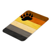 SlipperyJoe's Bärenpride-Flagge Holzbruderschaft f Magnet (Linke Seite)