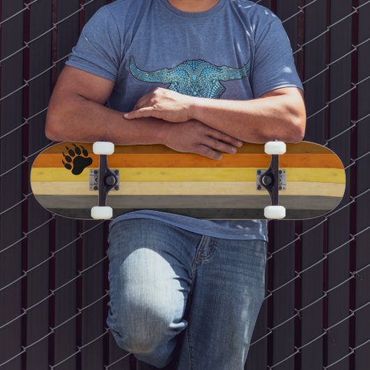 SlipperyJoe's Bärenpride-Flagge Holzbruderschaft f Skateboard (Außenbereich 3)