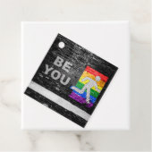 SlipperyJoe's Be You Backsteinwall Strichmännchen Geschenkanhänger (Beispiel)