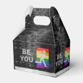 SlipperyJoe's Be You Backsteinwall Strichmännchen Geschenkschachtel (Rückseite)