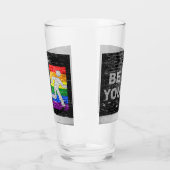 SlipperyJoe's Be You Black Backstein Wand Spazierf Glas (Links)