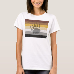 SlipperyJoe's Bear Pride Flag Holzboden Textur T-Shirt