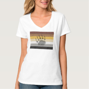 SlipperyJoe's Bear Pride Flag Holzboden Textur T-Shirt