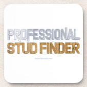 SlipperyJoe's Beruflicher Stud Finder Holz 3-D. Getränkeuntersetzer (Vorderseite)
