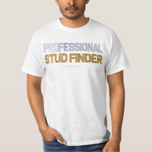 SlipperyJoe's Beruflicher Stud Finder Holz 3-D. T-Shirt