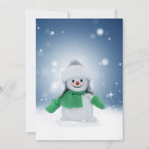 SlipperyJoe's bezaubernder Weihnachts-Schneemann-C Feiertagskarte