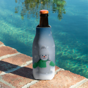 SlipperyJoe's bezaubernder Weihnachts-Schneemann-C Flaschenkühler