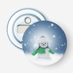 SlipperyJoe's bezaubernder Weihnachts-Schneemann-C Flaschenöffner