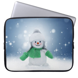SlipperyJoe's bezaubernder Weihnachts-Schneemann-C Laptopschutzhülle