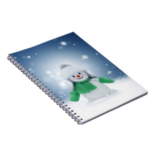 SlipperyJoe's bezaubernder Weihnachts-Schneemann-C Notizblock