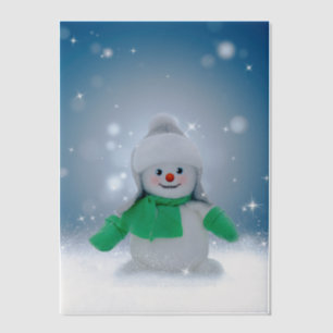 SlipperyJoe's bezaubernder Weihnachts-Schneemann-C Pergament Einladungen