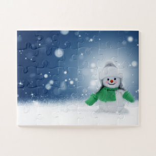 SlipperyJoe's bezaubernder Weihnachts-Schneemann-C Puzzle