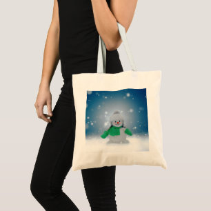 SlipperyJoe's bezaubernder Weihnachts-Schneemann-C Tragetasche