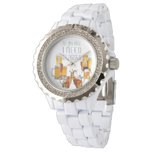 SlipperyJoe's Biergläser Pilsner Gläser Steine Armbanduhr