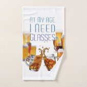 SlipperyJoe's Biergläser Pilsner Gläser Steine Badhandtuch Set (Handtuch)