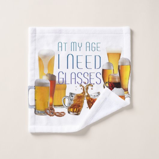 SlipperyJoe's Biergläser Pilsner Gläser Steine Badhandtuch Set (Waschlappen)