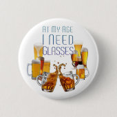 SlipperyJoe's Biergläser Pilsner Gläser Steine Button (Vorderseite)