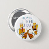 SlipperyJoe's Biergläser Pilsner Gläser Steine Button (Vorne & Hinten)