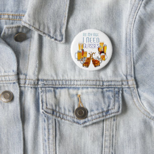 SlipperyJoe's Biergläser Pilsner Gläser Steine Button