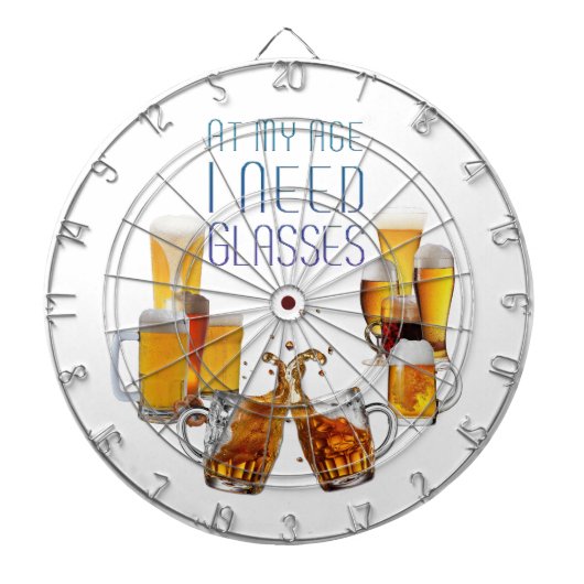 SlipperyJoe's Biergläser Pilsner Gläser Steine Dartscheibe (vorne)