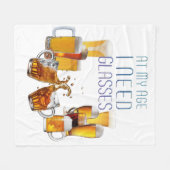 SlipperyJoe's Biergläser Pilsner Gläser Steine Fleecedecke (Vorderseite (Horizontal))