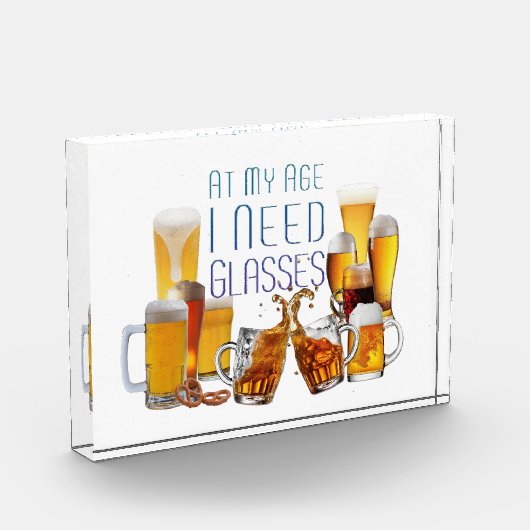 SlipperyJoe's Biergläser Pilsner Gläser Steine Fotoblock (Links)