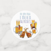 SlipperyJoe's Biergläser Pilsner Gläser Steine Konfetti (Klein Vorderseite)
