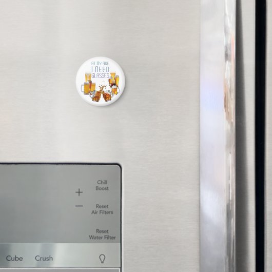 SlipperyJoe's Biergläser Pilsner Gläser Steine Magnet (In Situ (Kühlschrank))