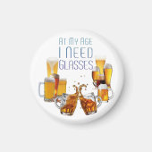 SlipperyJoe's Biergläser Pilsner Gläser Steine Magnet (Vorne)