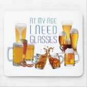 SlipperyJoe's Biergläser Pilsner Gläser Steine Mousepad (Vorne)