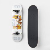 SlipperyJoe's Biergläser Pilsner Gläser Steine Skateboard (Vorderseite)
