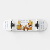 SlipperyJoe's Biergläser Pilsner Gläser Steine Skateboard (Horizontal)