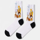 SlipperyJoe's Biergläser Pilsner Gläser Steine Socken (Linkes Detail)