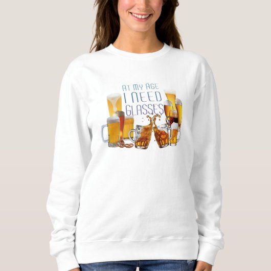 SlipperyJoe's Biergläser Pilsner Gläser Steine Sweatshirt (Vorderseite)