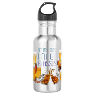 SlipperyJoe's Biergläser Pilsnergläser Krüge Edelstahlflasche