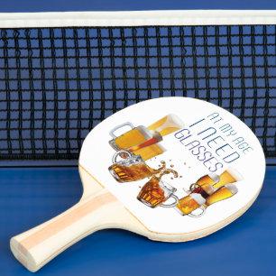 SlipperyJoe's Biergläser Pilsnergläser Krüge Tischtennis Schläger