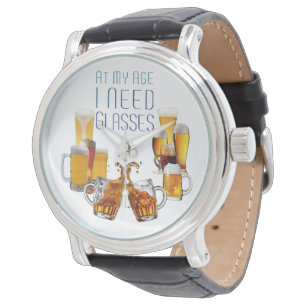 SlipperyJoe's Biergläser Pilsnergläser Steinkrüge  Armbanduhr