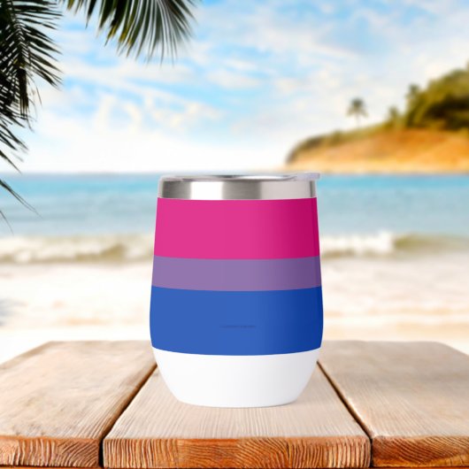 SlipperyJoe's Bisexual Pride Flag Lavendel-pink bl (Strand)